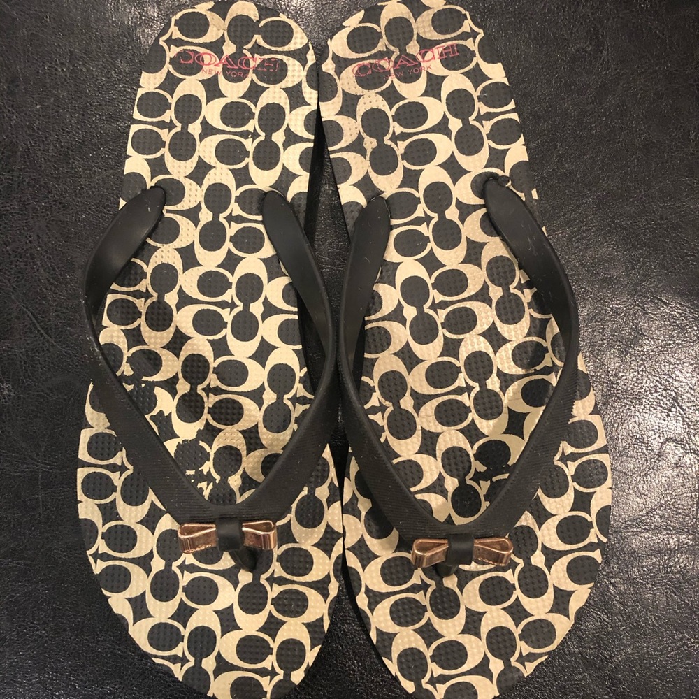 Coach flip flops